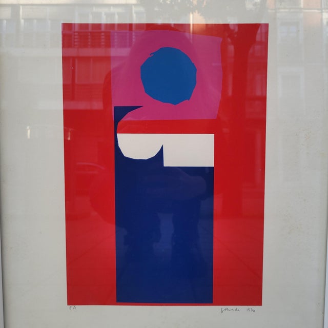 Gerardo Rueda, Composition in Red, 1970, Engraving For Sale - Image 6 of 16