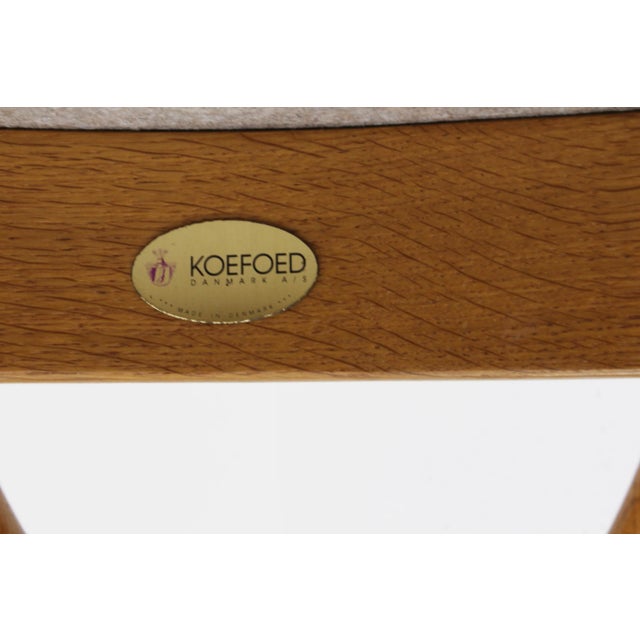 Brown Vintage Danish Dining Chairs by Niels Koefoed for Koefoeds Hornslet, 1960s, Set of 2 For Sale - Image 8 of 9