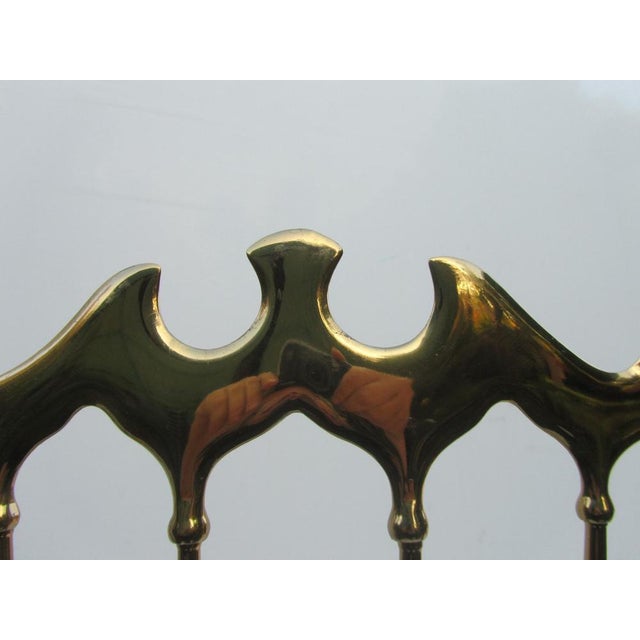 Italian Side Chair in Golden Brass by Giuseppe Gaetano Descalzi for Chiavari, 1950s For Sale - Image 4 of 11