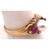 Modern 14 Karat Yellow Gold Pearl Solitaire Ring With Ruby and Diamond Accents For Sale - Image 3 of 8