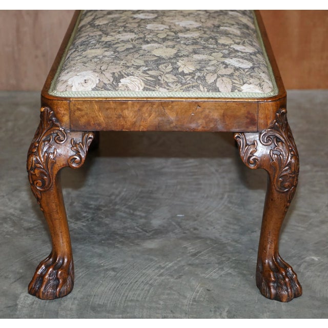 George I Burr Walnut Long Stool, 1720s For Sale - Image 14 of 18