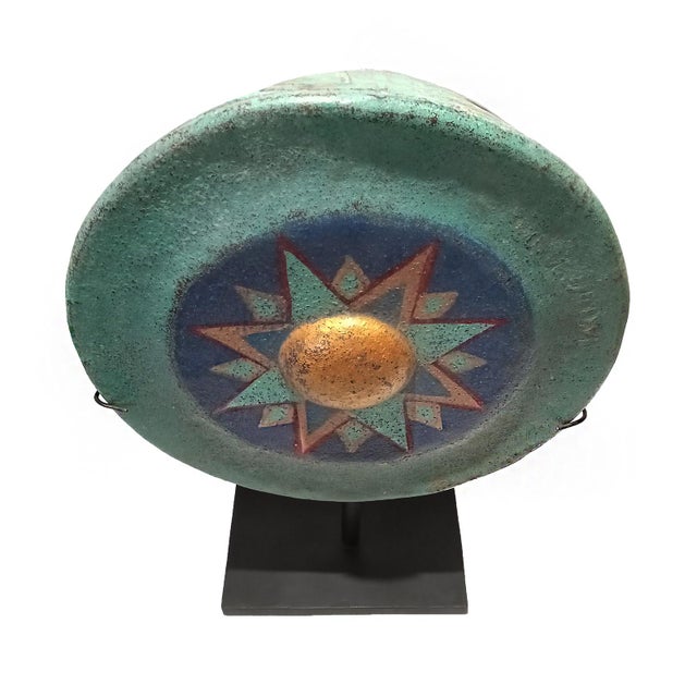 Mid 20th Century Indonesian Gong on Stand, Mid-20th Century For Sale - Image 5 of 13