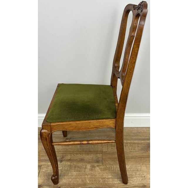 French Dining Chairs in Oak, Set of 4 For Sale - Image 9 of 13