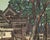 Japanese "Castle Walls No. 5" Japanese Woodblock Print by Okiie Hashimoto For Sale - Image 3 of 7