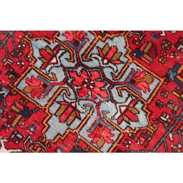Introducing our stunning Antique Persian Karajeh Rug from the 1920s, measuring 2.9’ x 4.6’ and boasting timeless elegance....