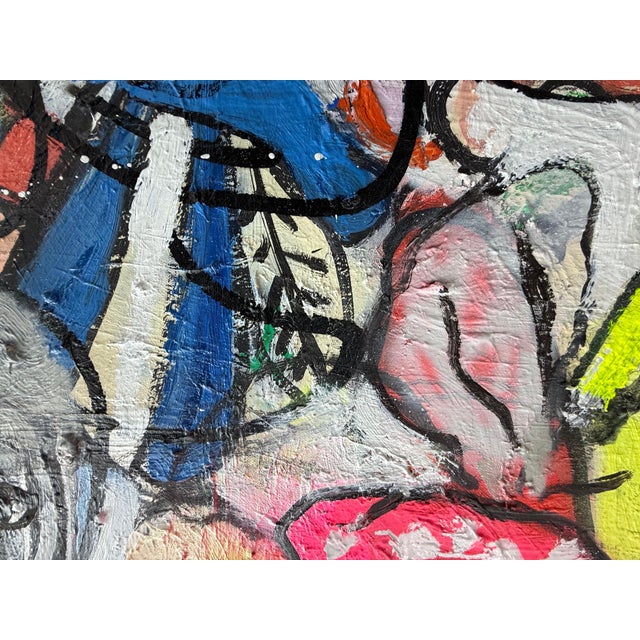 Red Scott Harper Mixed Media Painting titled “Hatching from the seed of your mind” 2024 For Sale - Image 8 of 8