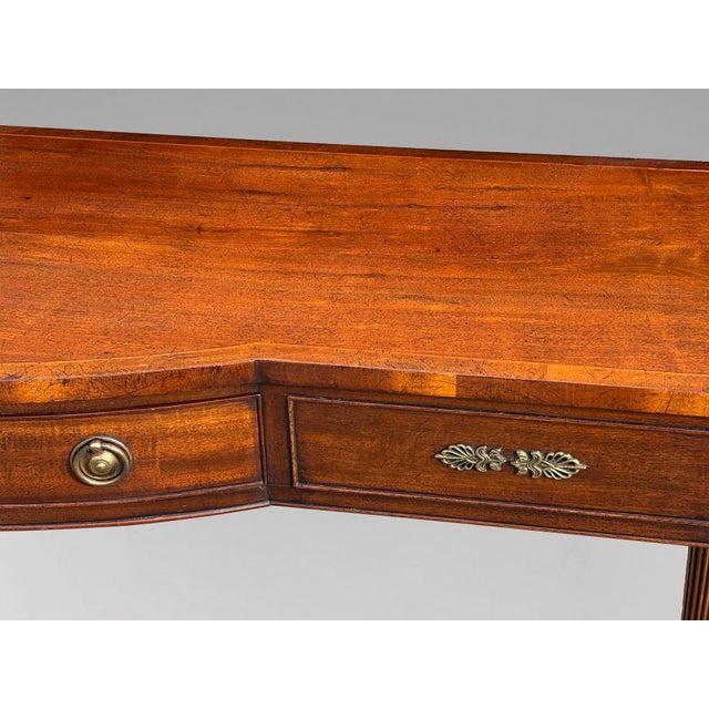 Brown Mahogany Console Table by Arthur Brett, 1950s For Sale - Image 8 of 10