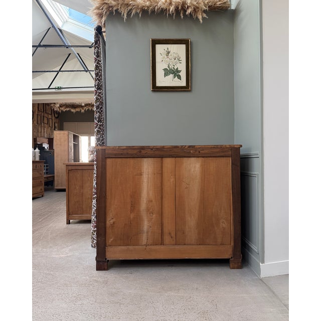 Parisian Glass-Fronted Oak Buffet, 1940s For Sale - Image 6 of 16