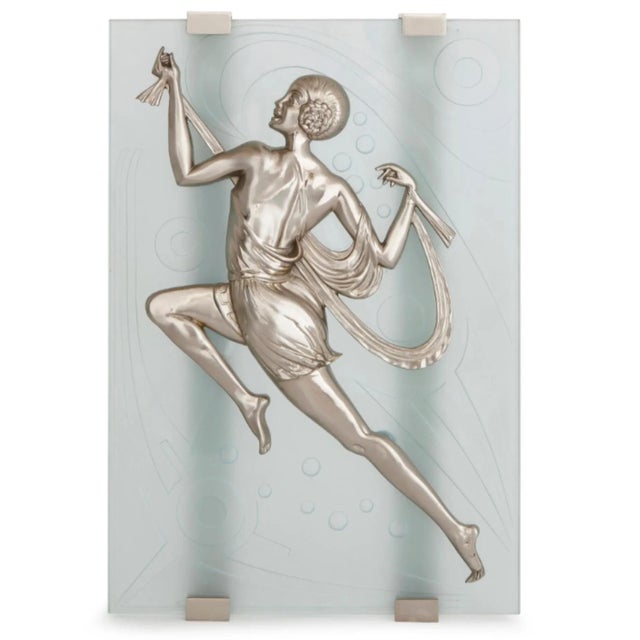 French Art Deco Dancing Ladies Wall Sconces - A Pair For Sale - Image 4 of 7