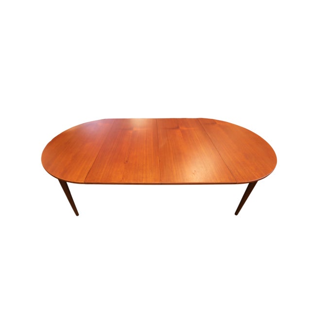 A fantastic Danish teak dining table from the 1960s that is a true gem for the conscious interior designer. The table has...