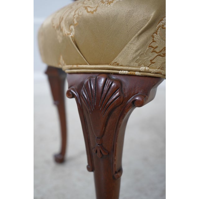 Pair of Southwood Damask Upholstered Open Armchairs For Sale - Image 16 of 18