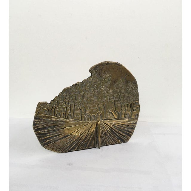 This engaging bronze abstract sculpture was created by the Italian artist Luciana Matalon in 1980. This is a mulptiple of...