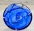 Glass Kosta Boda Contrast Blue Swirl Crystal Art Glass Bowl by Anna Ehrner For Sale - Image 7 of 10