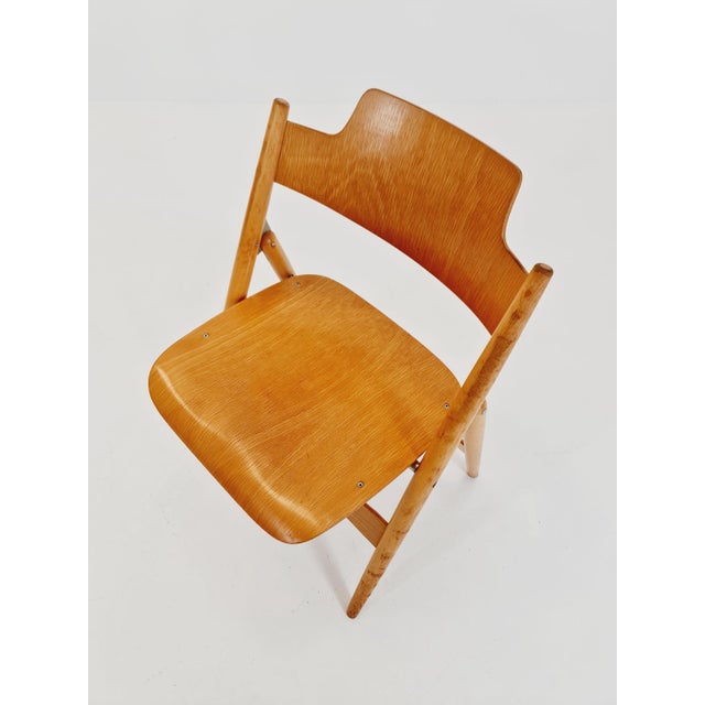 Egon Eiermann Austrian Folding Chair Model Se18 by Egon Eiermann for Wilde & Spieth, 1950s For Sale - Image 4 of 10