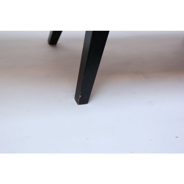 Mid-Century American Modern Stained Oak Extendable Sewing Stand For Sale - Image 12 of 13