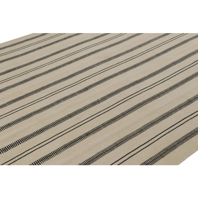 This vintage 7x10 Persian kilim is a mid-century Kurd Bidjar tribal rug, handwoven in wool circa 1950-1960. On the Design:...