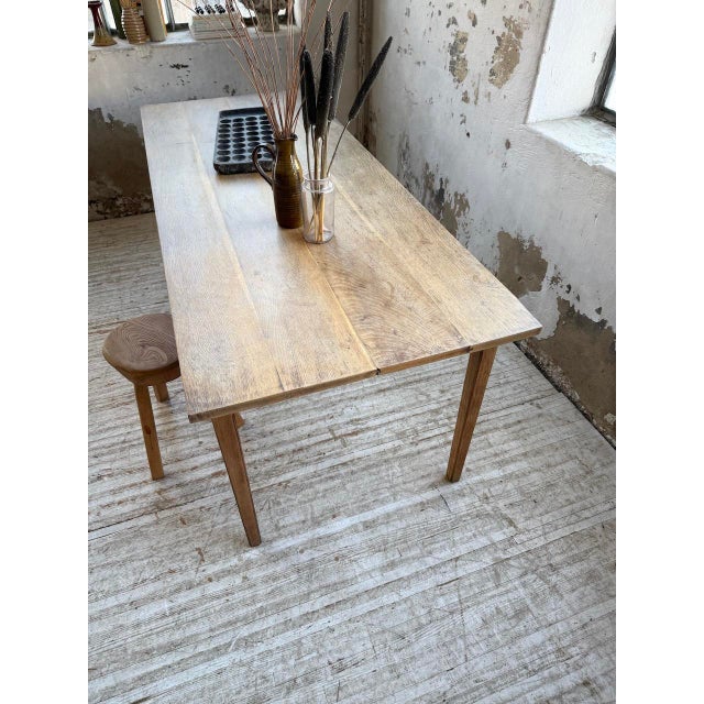 Oak Farmhouse Table, 1950s For Sale - Image 14 of 18