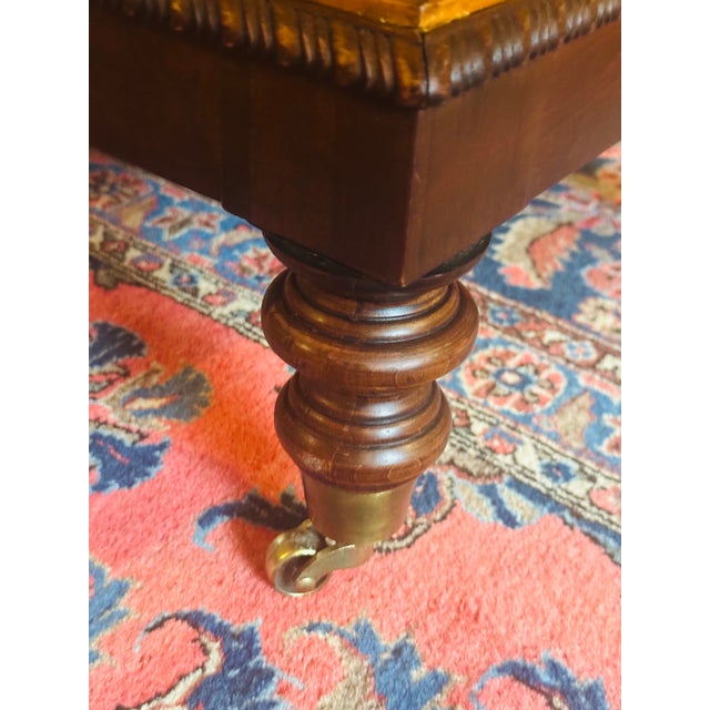 Vintage Italian Tooled Leather Stacked Book Side Table For Sale - Image 12 of 17