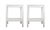 A pairCarl Springer Style White Raffia Wrapped Nightstand 22" * 16" * 30"