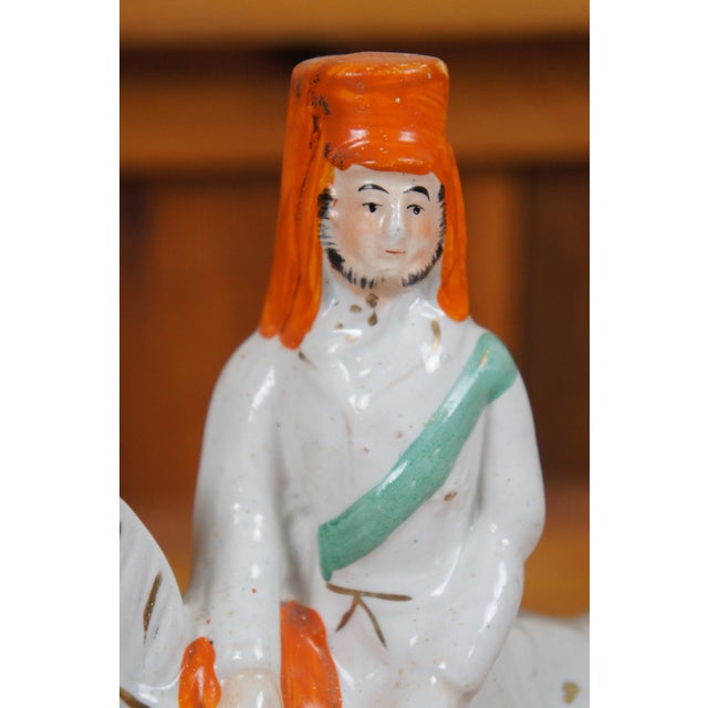 Ceramic Antique Staffordshire General Sir Henry Havelock Equestrian Horse Figurine For Sale - Image 7 of 12