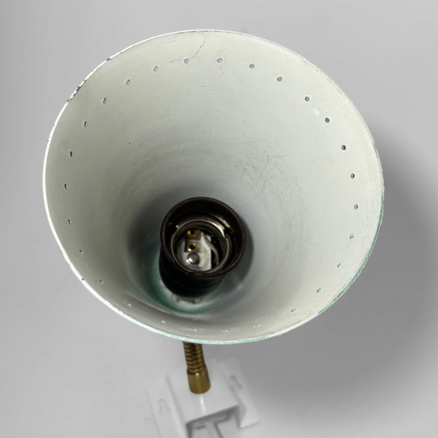 Scandinavian Wall Lamp 8826 in Brass and Steel from Böhlmarks, Sweden, 1940s For Sale - Image 9 of 12
