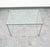 Metal Mid Century Modern End Table Side Metal Glass Vintage Silver Rectangular MCM For Sale - Image 7 of 12