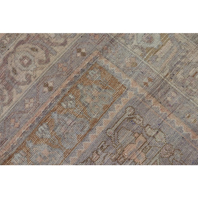 Turkish Oushak Rug With Muted Colors in Taupe, Gray, Ice Blue and L.Green For Sale - Image 15 of 15