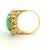 1970s Italian 18k Gold Gia Jadeite & Diamond Ring For Sale - Image 10 of 15