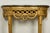 Gold Pair of 18th Century French Louis XVI Giltwood Demilune Tables For Sale - Image 8 of 18