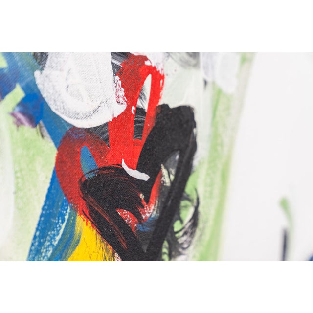 Japanese Geishas, 2010, Canvas Painting For Sale - Image 15 of 16