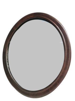 Oval Mirror in a Mahogany Frame