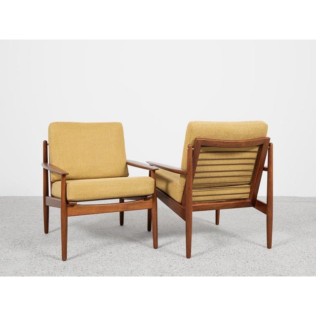 Midcentury Danish Easy Chairs in Teak attributed to Arne Vodder for Glostrup 1960s For Sale - Image 12 of 12