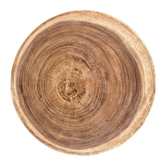 Raw Ribbed Stack Coffee / Side Table For Sale - Image 4 of 8