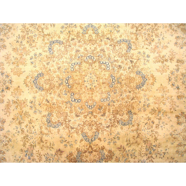 Vintage Persian Decorative Orienta Kerman Rug in Room Size For Sale - Image 4 of 5