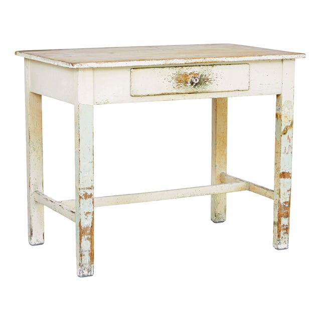 Painted Pine Side Table, 1890 For Sale