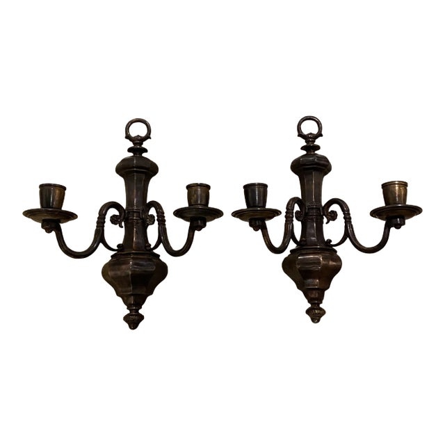 1920s Caldwell Bronze Sconces - a Pair For Sale