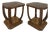 Pair of Italian Art Deco Style Octagonal Geometric Parquetry & Macassar Side Tables For Sale