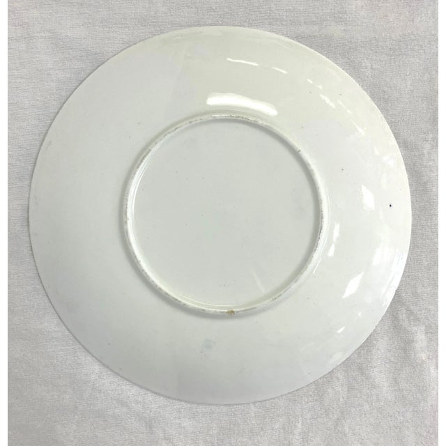 Early 20th Century Early 1900's English Chinoiserie Decorated Willow Pattern Porcelain Plate For Sale - Image 5 of 10