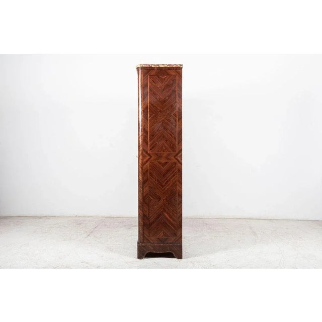 19th Century French Walnut Armoire or Bookcase For Sale - Image 5 of 17