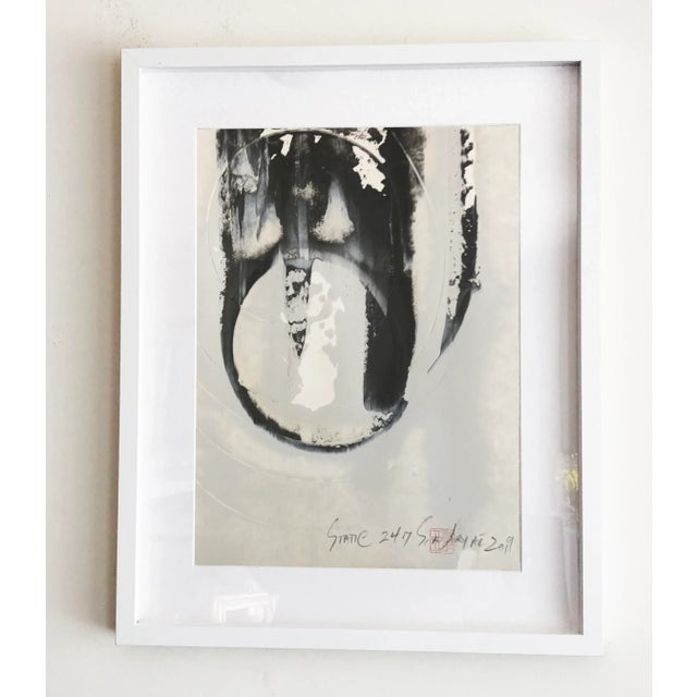 2010s Static 247 Shades of Gray Original Painting For Sale - Image 5 of 5