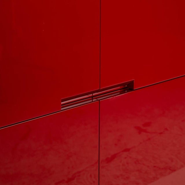 Red Wooden Sideboard from B&B Italia / C&B Italia For Sale - Image 6 of 16