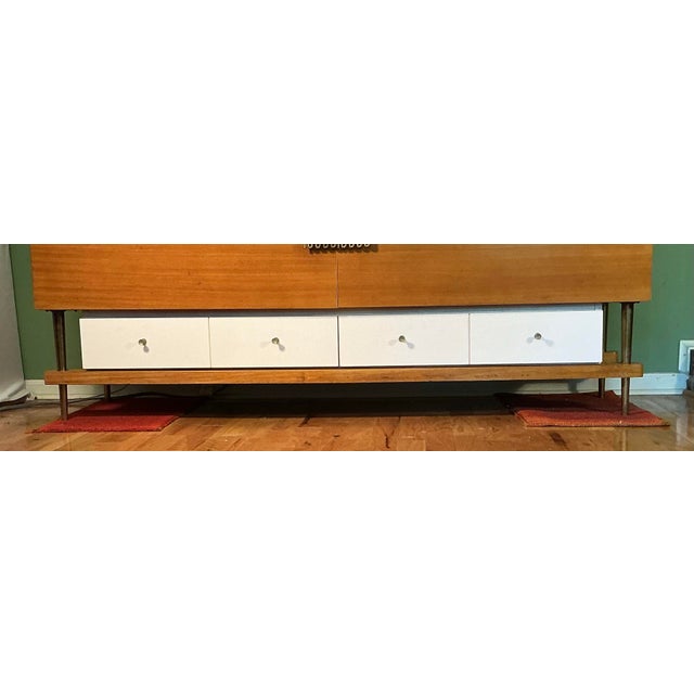 Italian Mid Century Modern Bedroom Dresser Chest 6 Drawer, Circa 1950s For Sale - Image 11 of 12