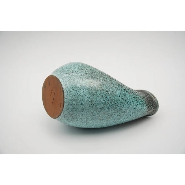 Green Hole Lava Studio Ceramic Vase by Wilhelm & Elly Kuch, Germany, 1960s For Sale - Image 4 of 8