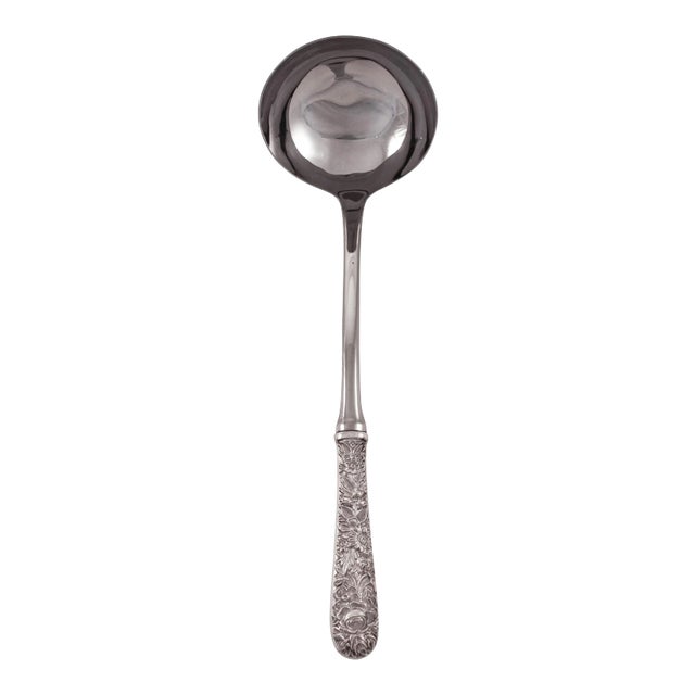 Contemporary Sterling Repousse Ladle For Sale