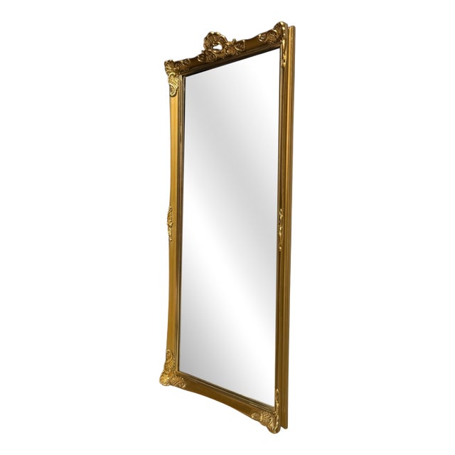 Gilt Wall Mirror from Aarhus Glasimport & Glassliberi A/S, Denmark, 1960s For Sale