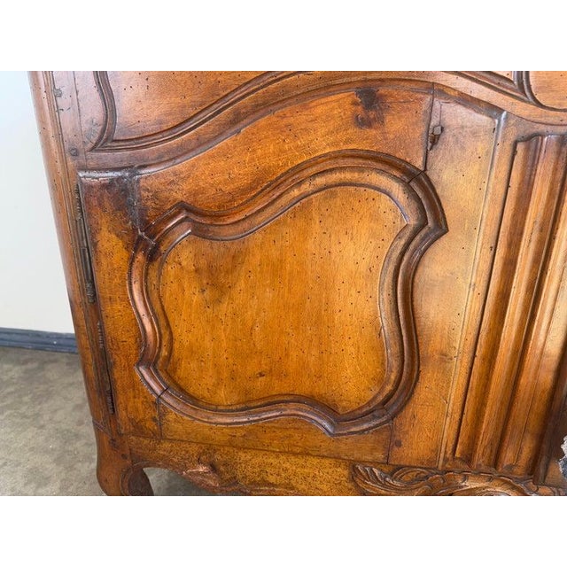 18th Century French Provincial Buffet, Solid Walnut, Louis XV Style For Sale - Image 12 of 18