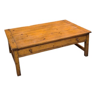 1970s A Cuy Chaddock Rustic Pine Coffee Table For Sale