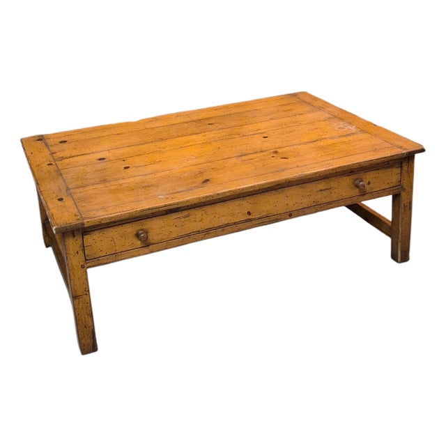 1970s A Cuy Chaddock Rustic Pine Coffee Table For Sale
