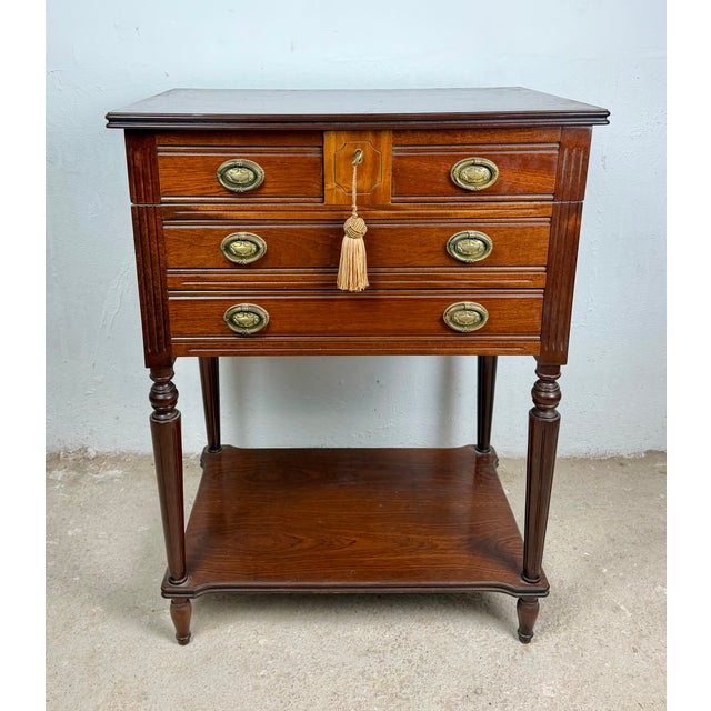Wood Storage Tables with Lift-Top Compartments, 1970, Set of 2 For Sale - Image 3 of 18