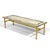 French Brass Coffee Table With Terrazzo Top For Sale - Image 4 of 9